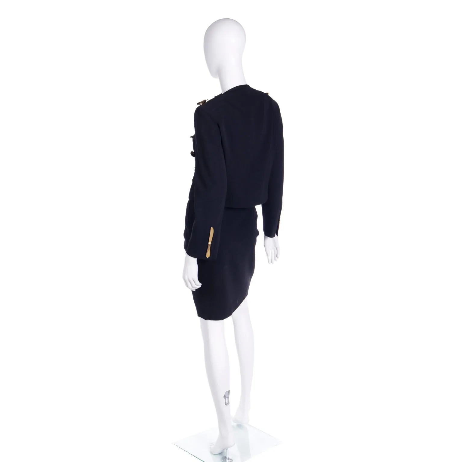 1994 Moschino Couture Repetita Juvant Forks Knives & Spoon Dinner Suit