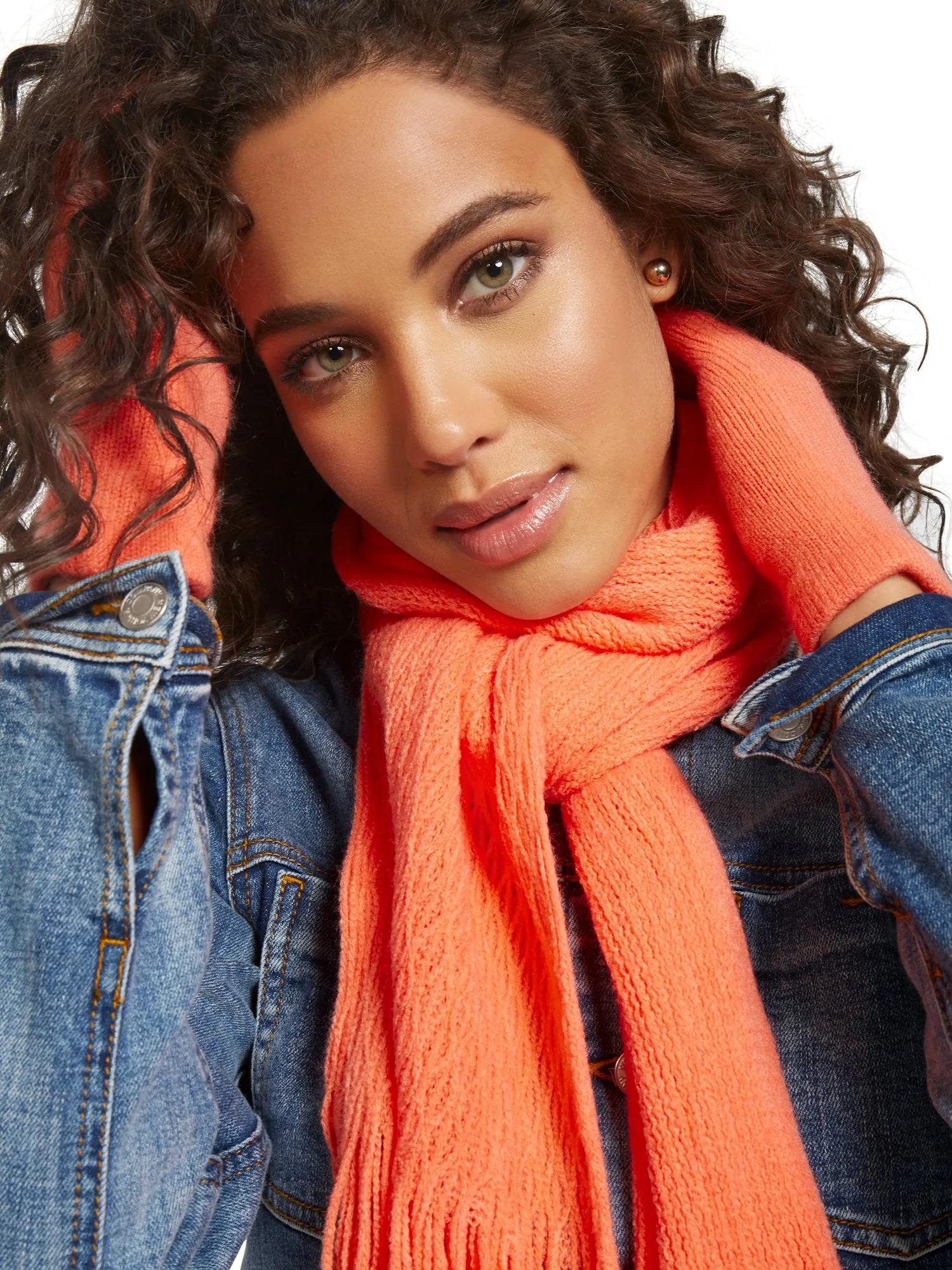 2-Piece Cable Knit Scarf & Gloves Set