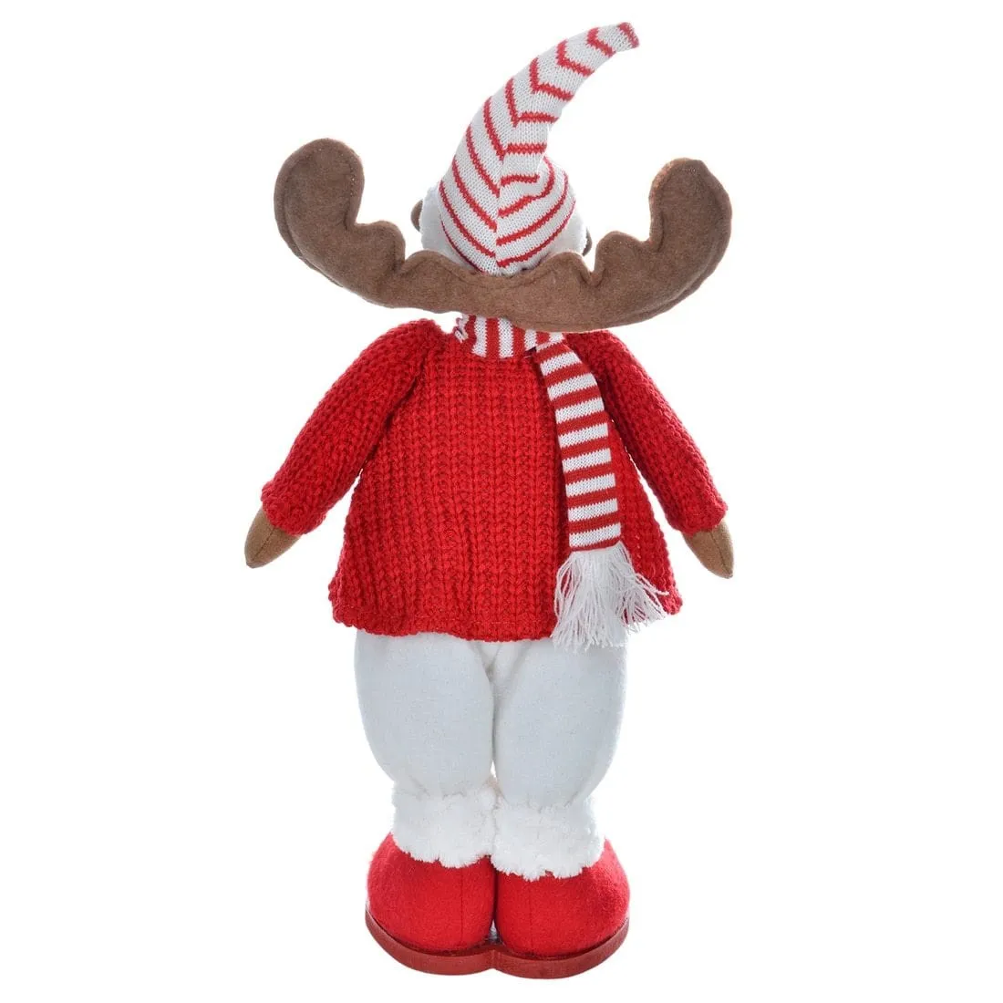 42cm Red Standing Reindeer Novelty Christmas Decoration