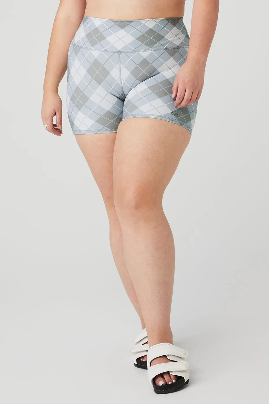 4" Vapor High-Waist Argyle Short - Gravel/Titanium