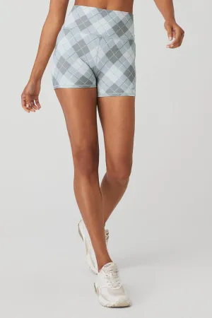 4" Vapor High-Waist Argyle Short - Gravel/Titanium