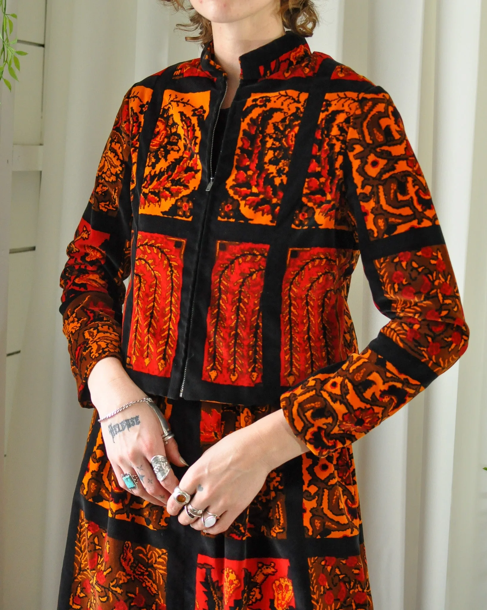 60s Oscar De La Renta Dress & Jacket Set | M