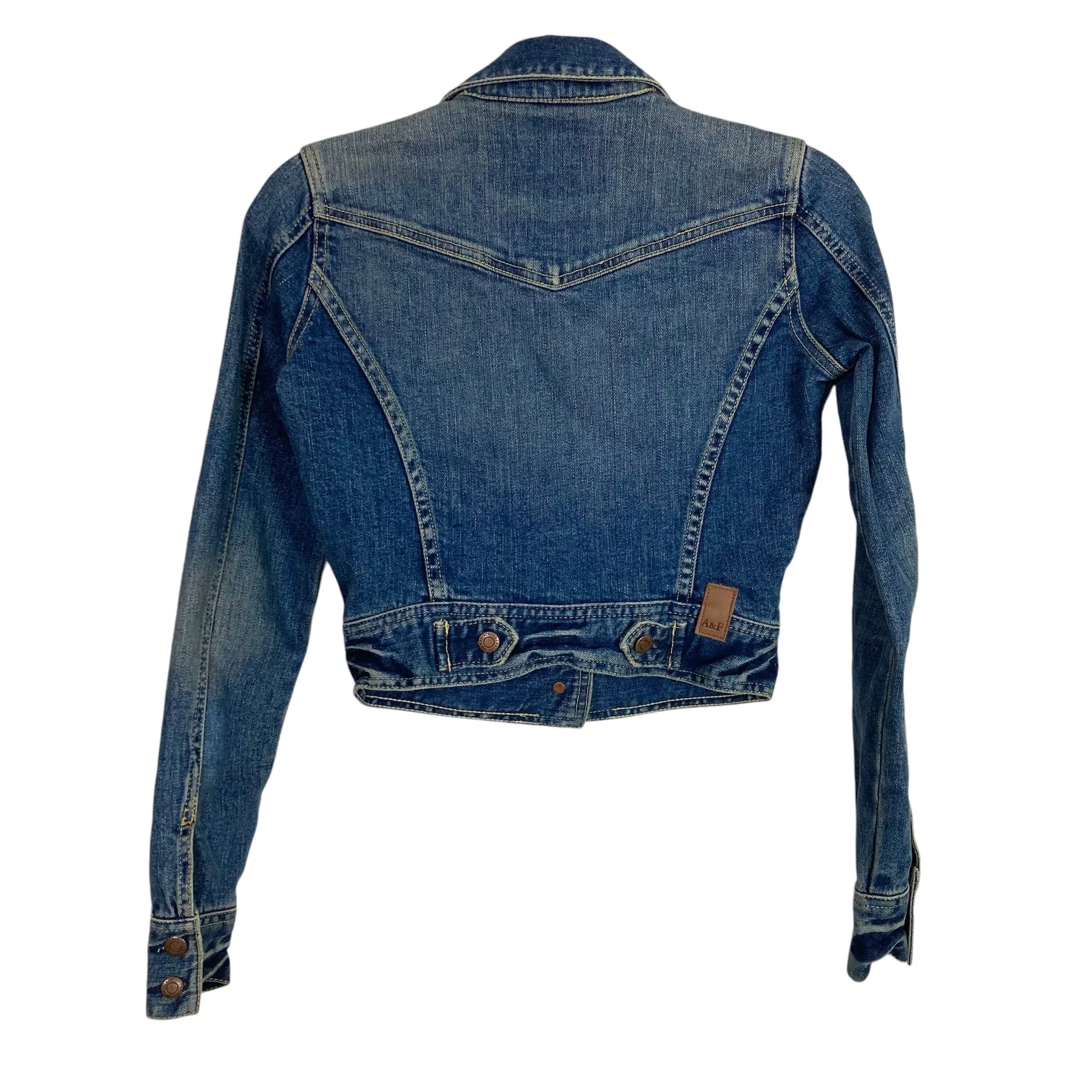 Abercrombie & Fitch Denim Cropped Jacket- Size XS