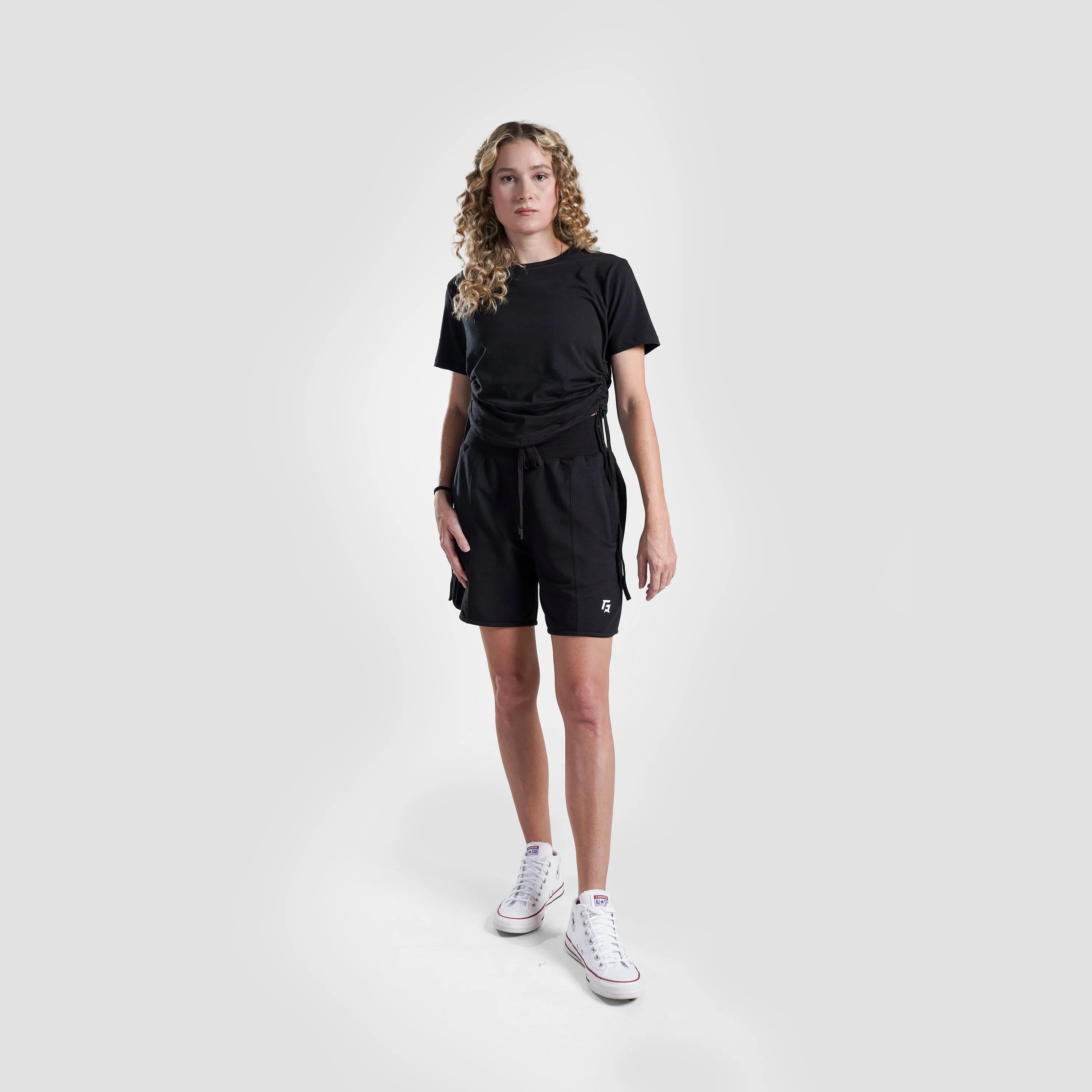 Active Shape Crop Tee (Black)