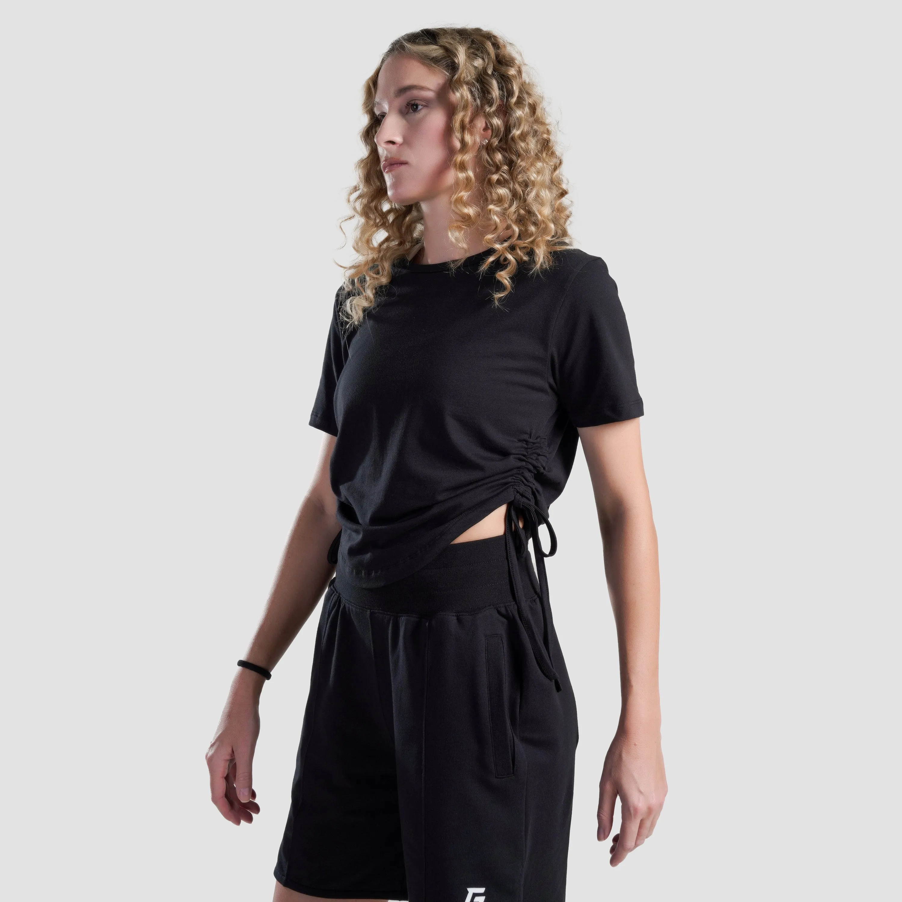 Active Shape Crop Tee (Black)