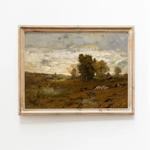 Autumn Vintage Landscape Wall Art