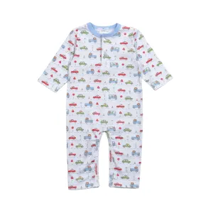 Baby Loren Little Drivers Pima Romper LDR-234 5107