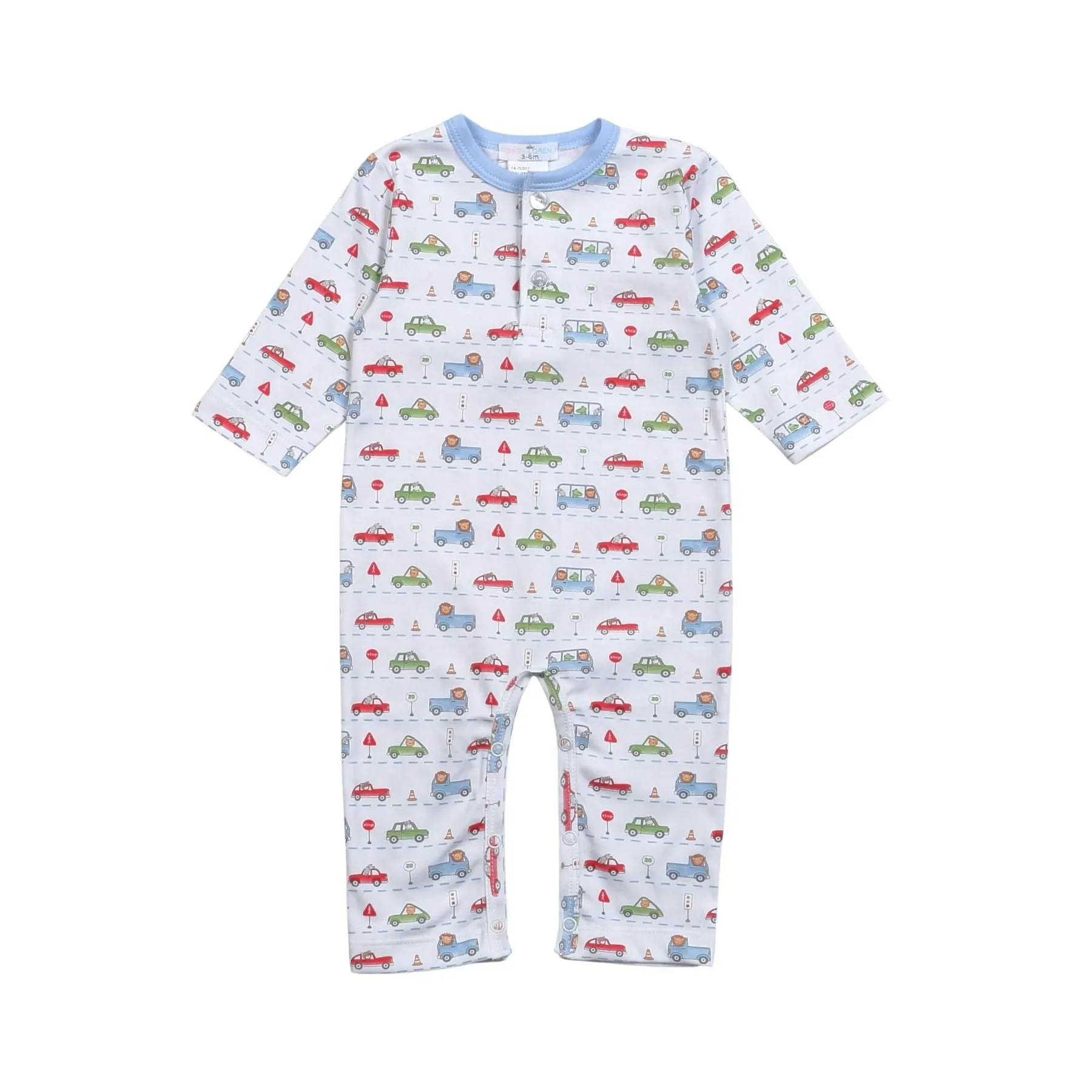 Baby Loren Little Drivers Pima Romper LDR-234 5107