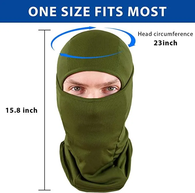 BALACLAVA FULL VISOR - OLIVE