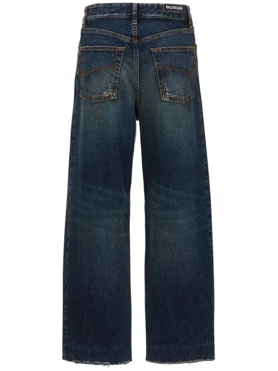 Balenciaga   Cropped cotton denim jeans 