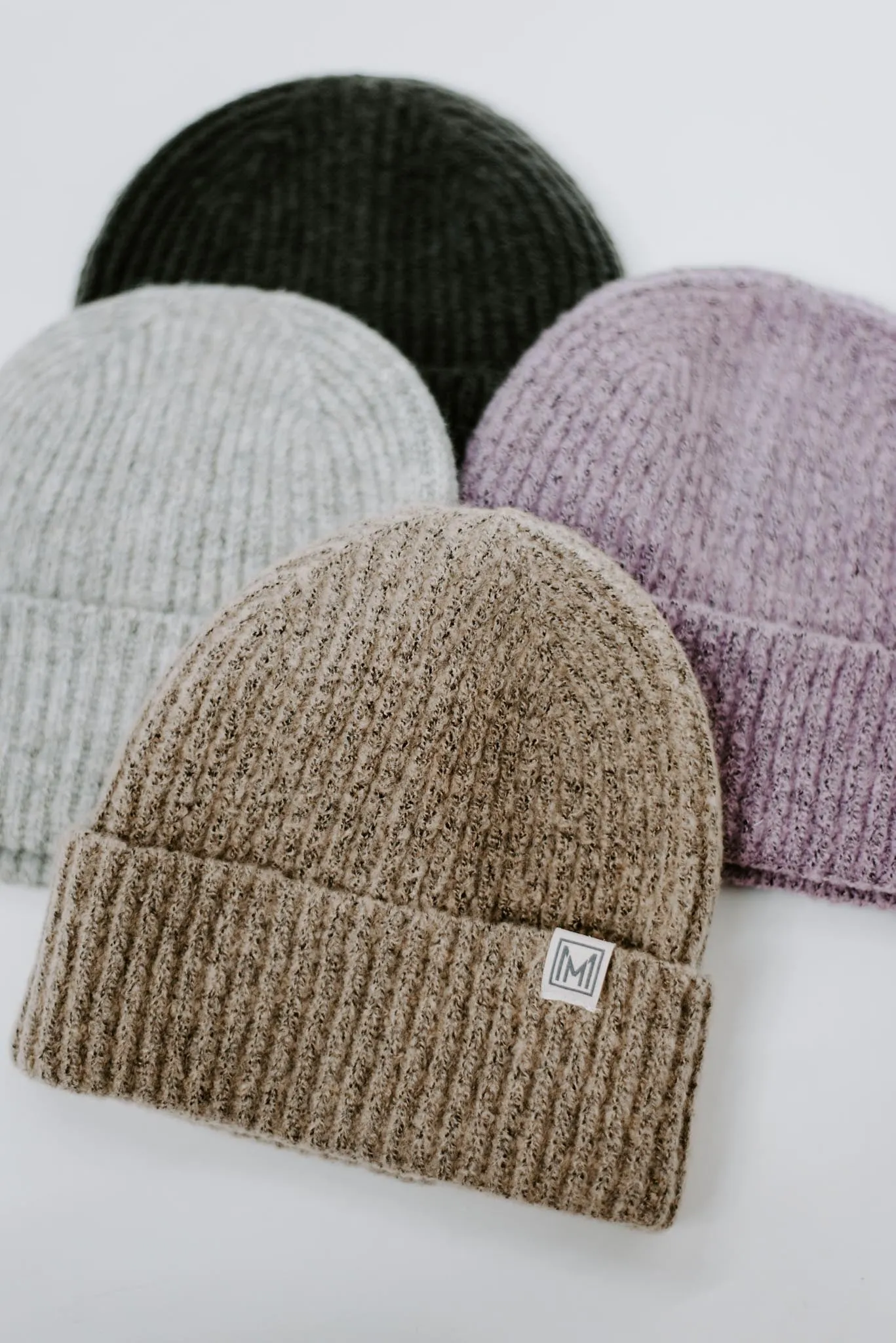 Basic Ribbed Knit Soft Beanie