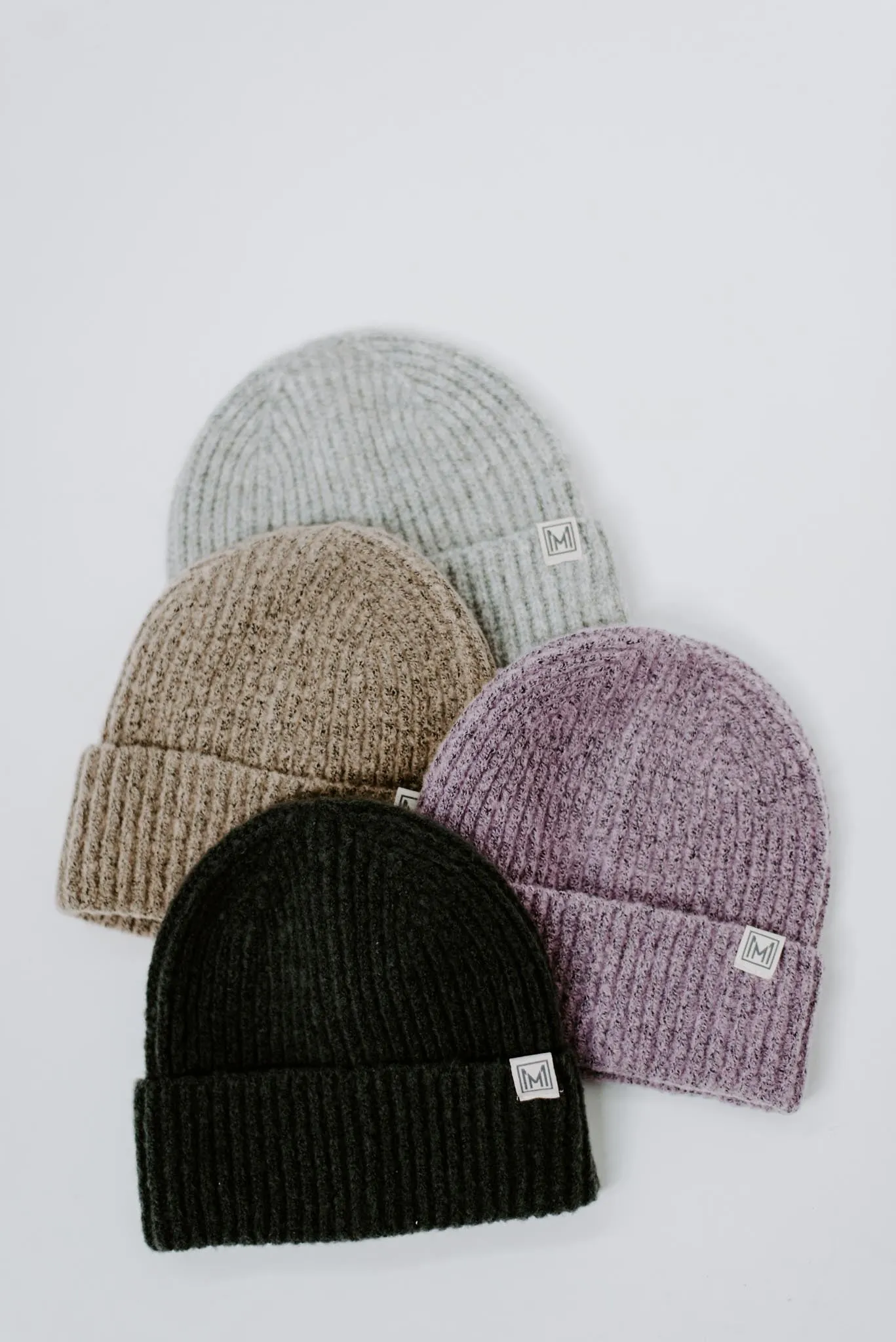 Basic Ribbed Knit Soft Beanie