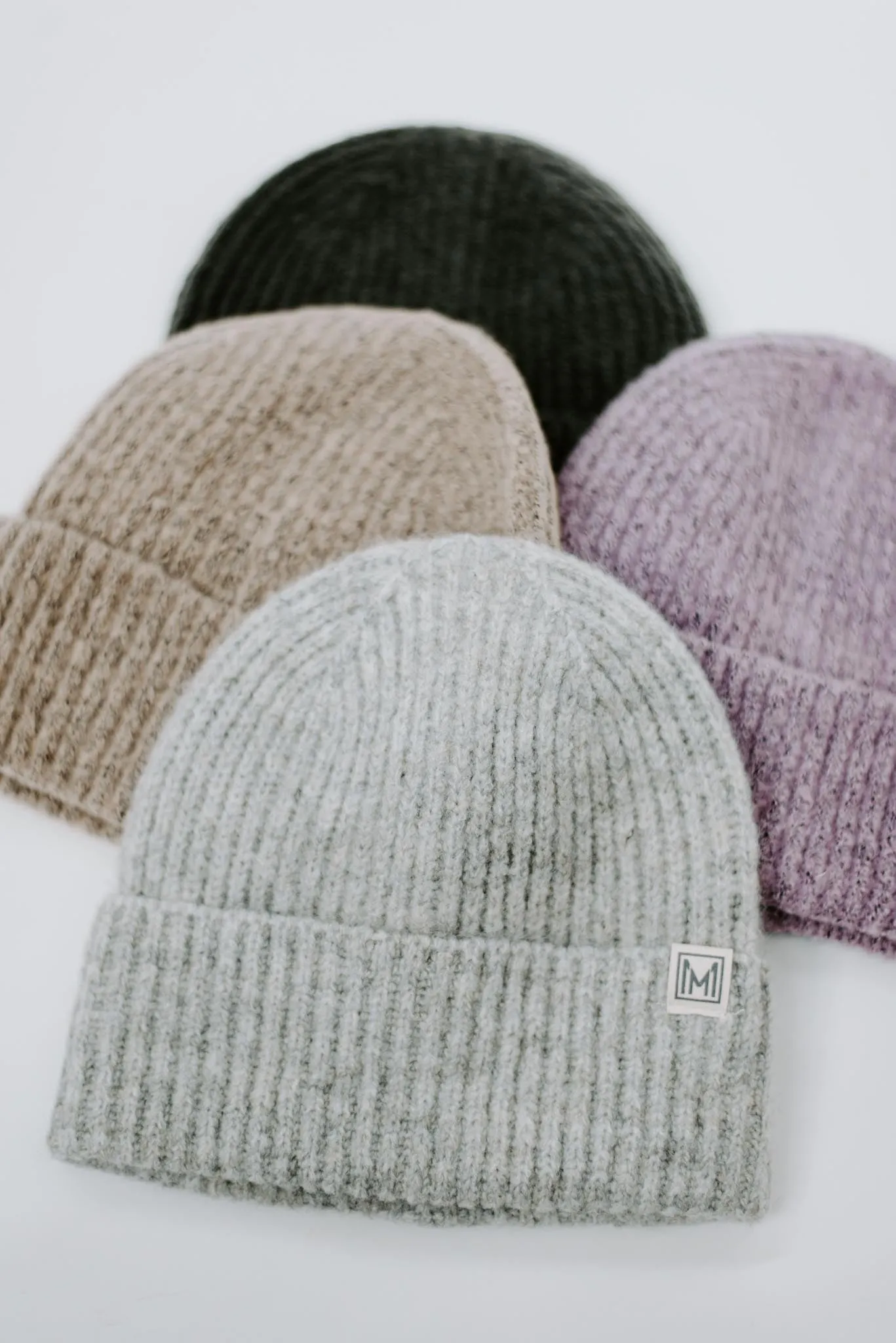 Basic Ribbed Knit Soft Beanie