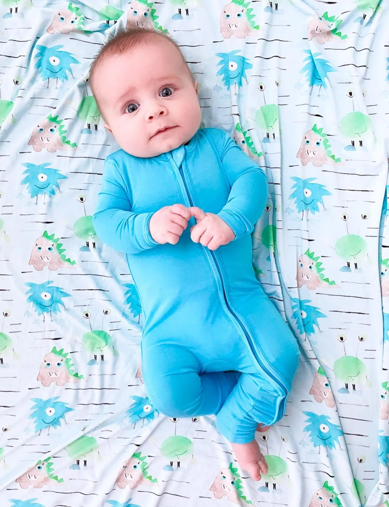 Birdie Bean Aquarius Zipper Convertible Romper