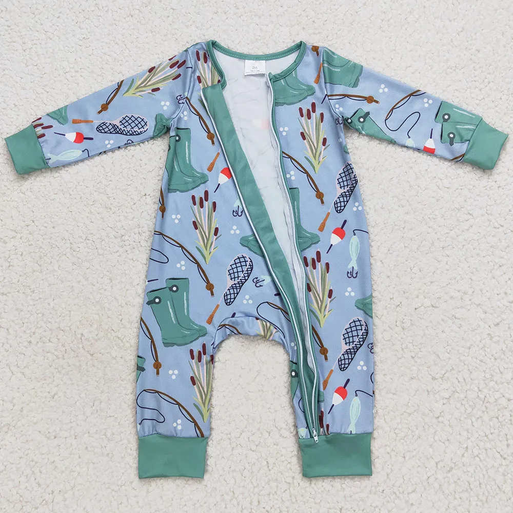 Boutique Baby Boys Rompers Long Sleeve Fall Romper LR0664