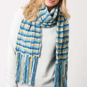 Caron Knit Color Weave Scarf