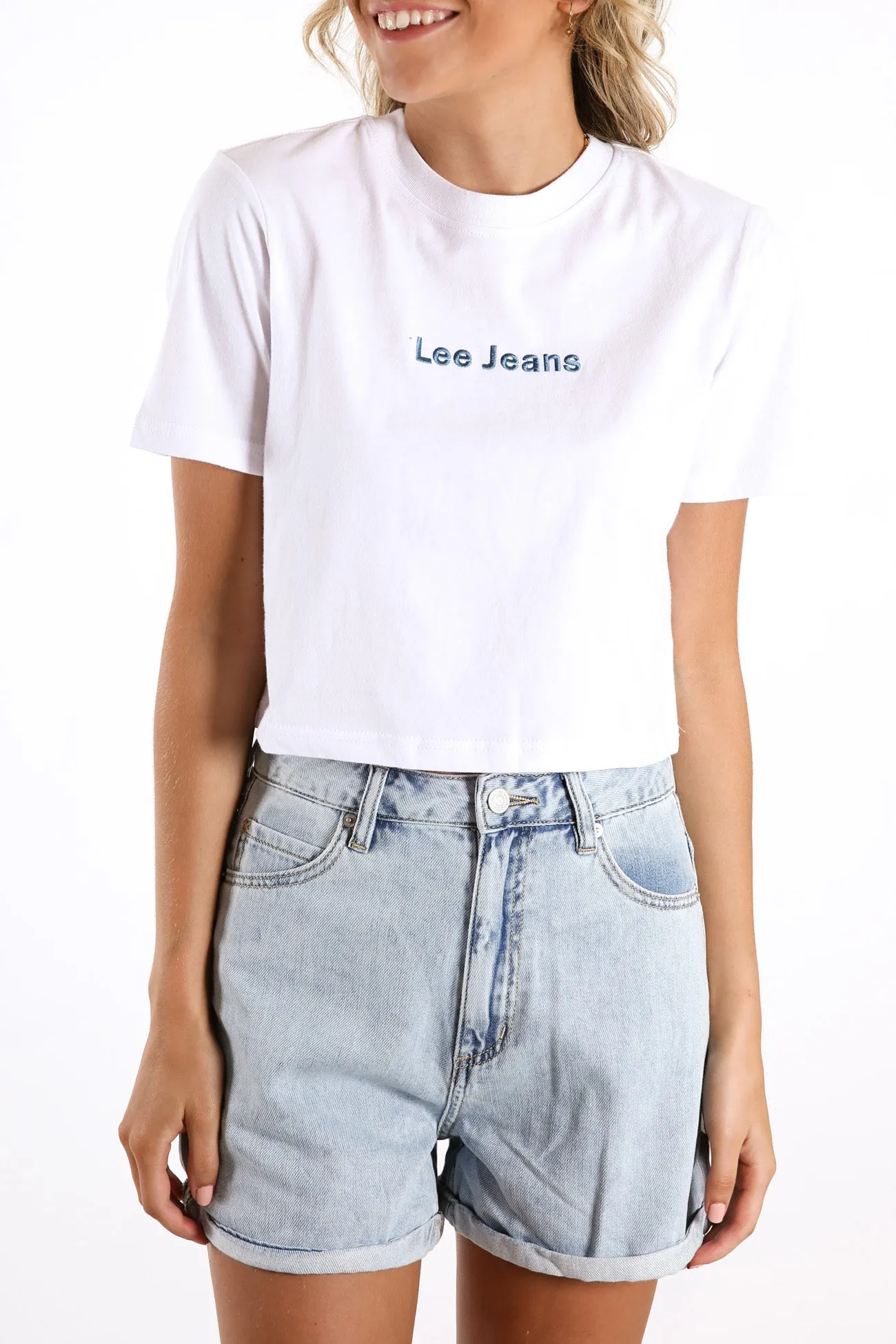 Classic Crop Tee Salt