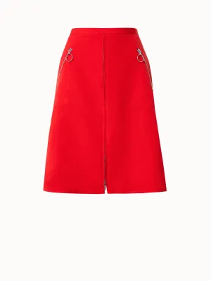 Cotton Stretch Gabardine Skirt