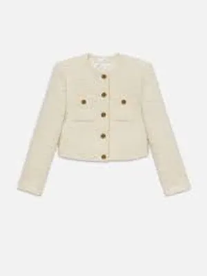 CROPPED BUTTON JACKET 081224