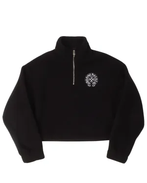 Cropped Half Zip Fleece Jacket