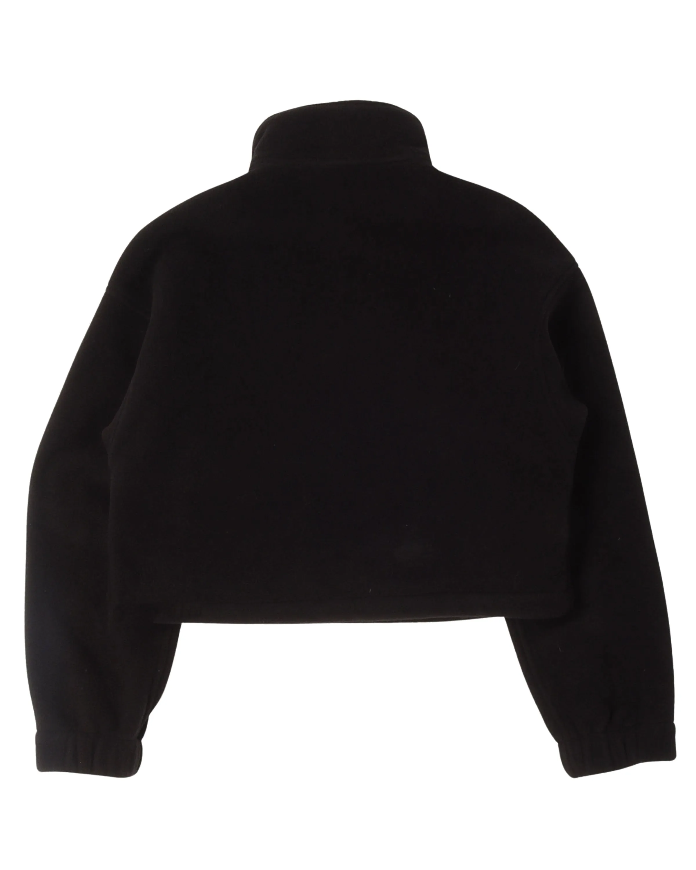 Cropped Half Zip Fleece Jacket