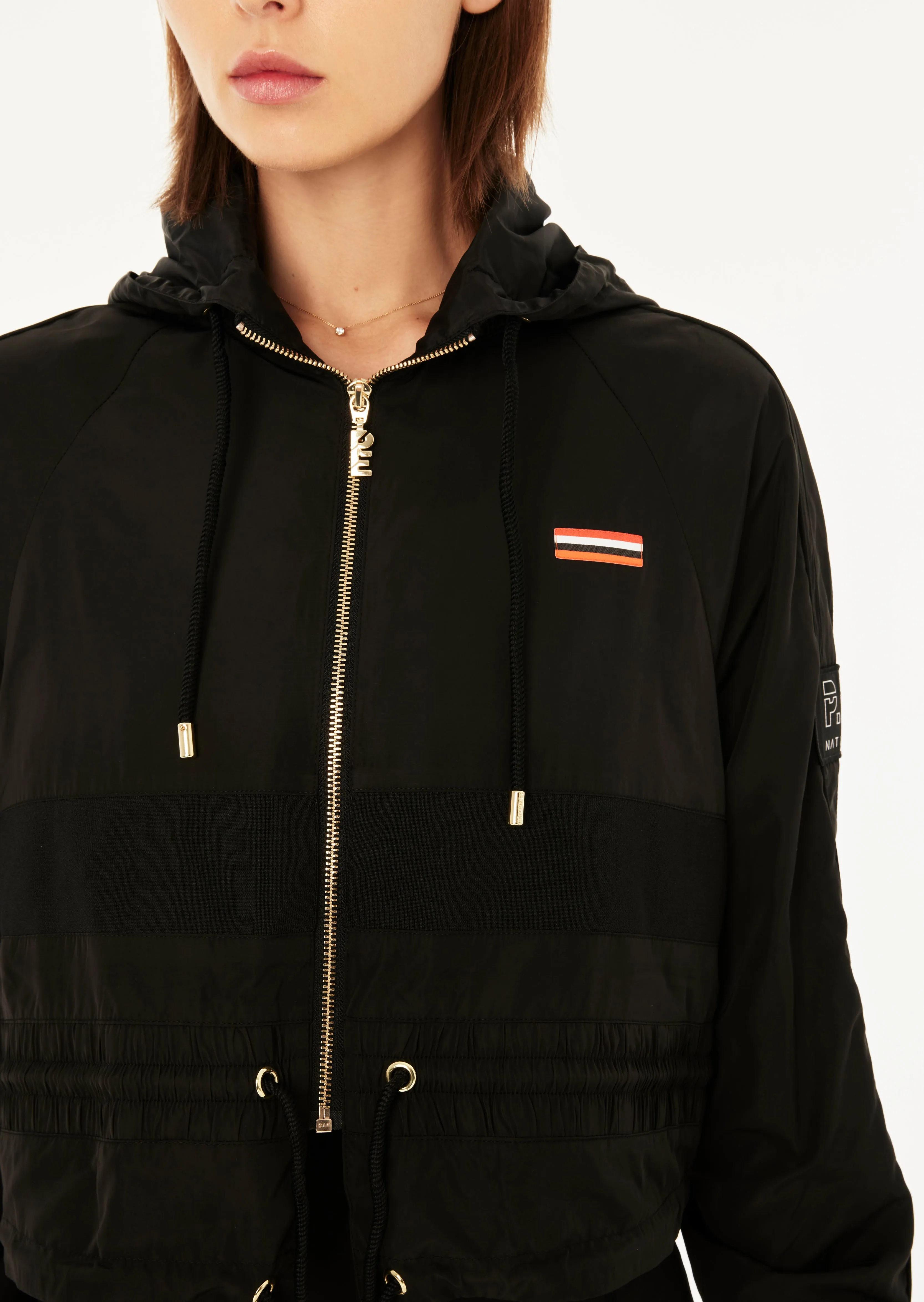 CROPPED MAN DOWN JACKET BLACK