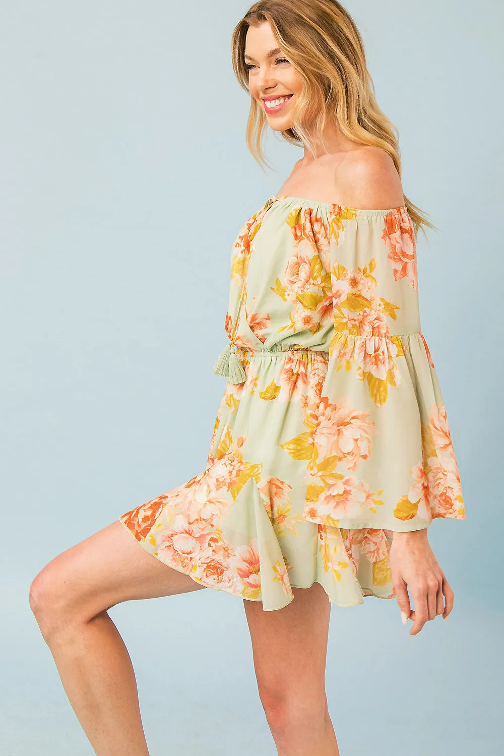 Delicate Peony Romper