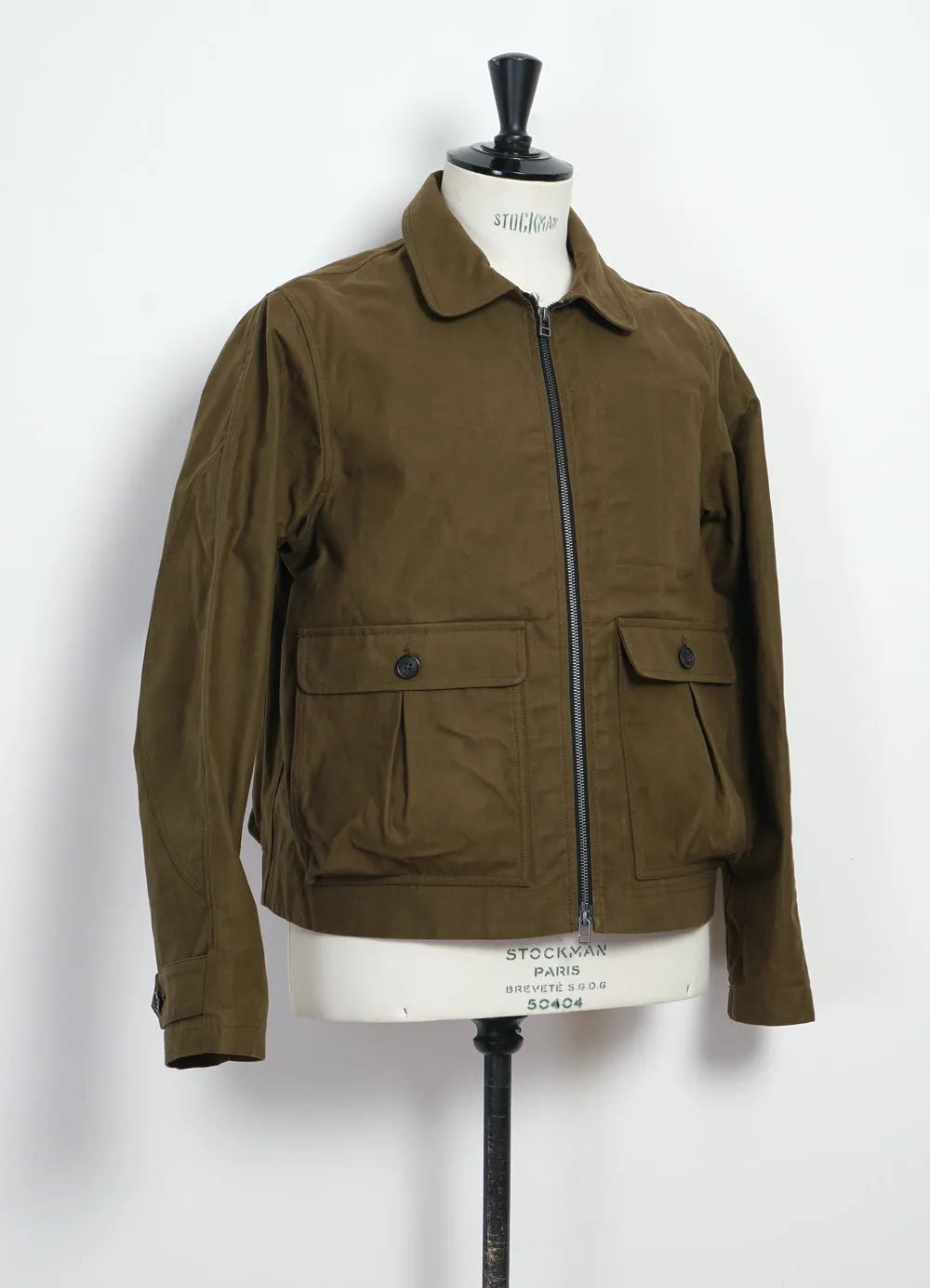 DEXTER 28-41-6 | Short Wide Utility Jacket | Printed Khaki