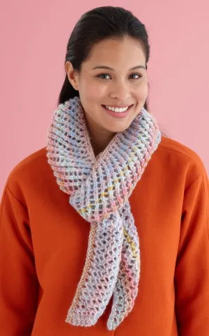 Diagonal Lacy Scarf (Knit)