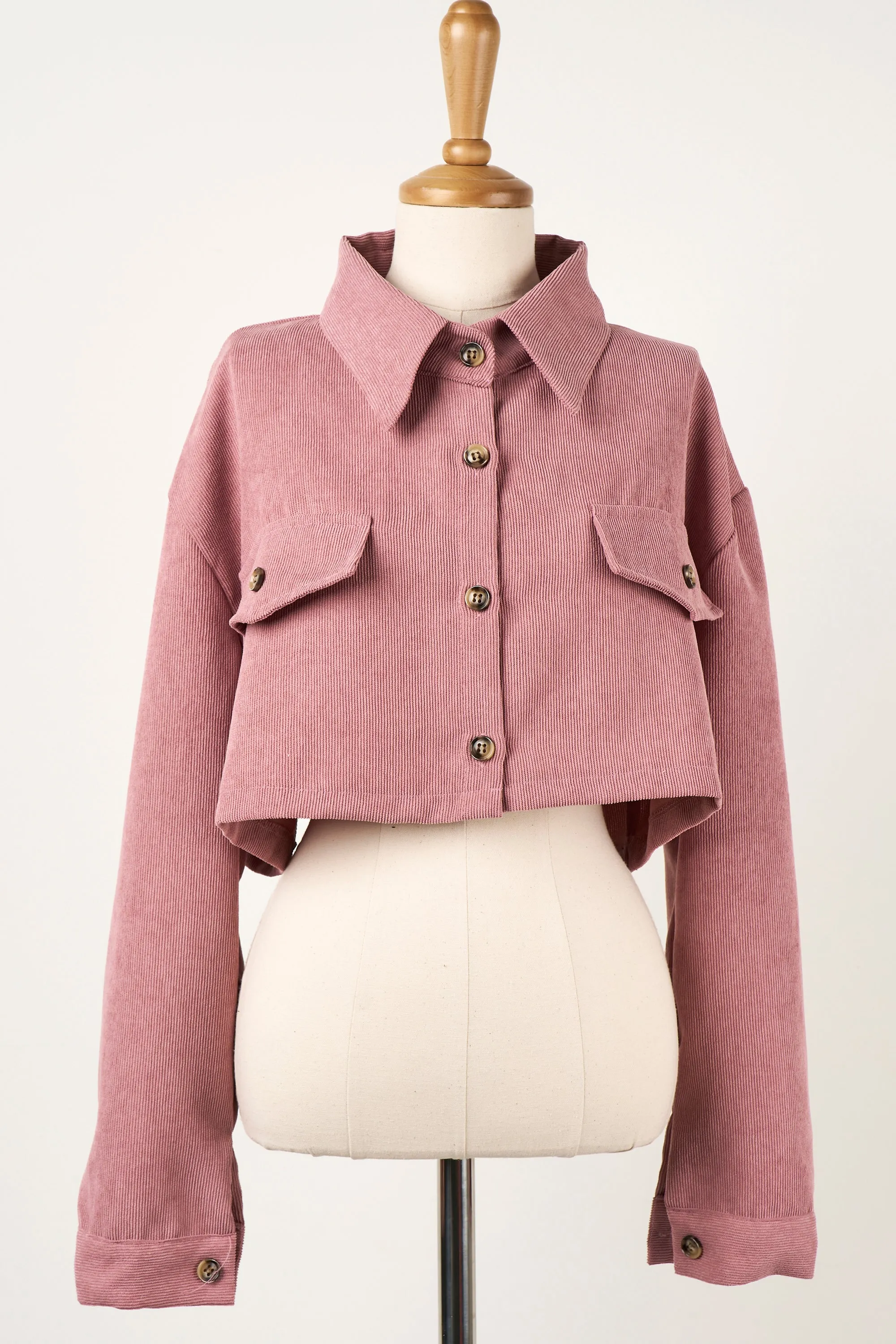 Emery Cord Cropped Jacket/Shirt