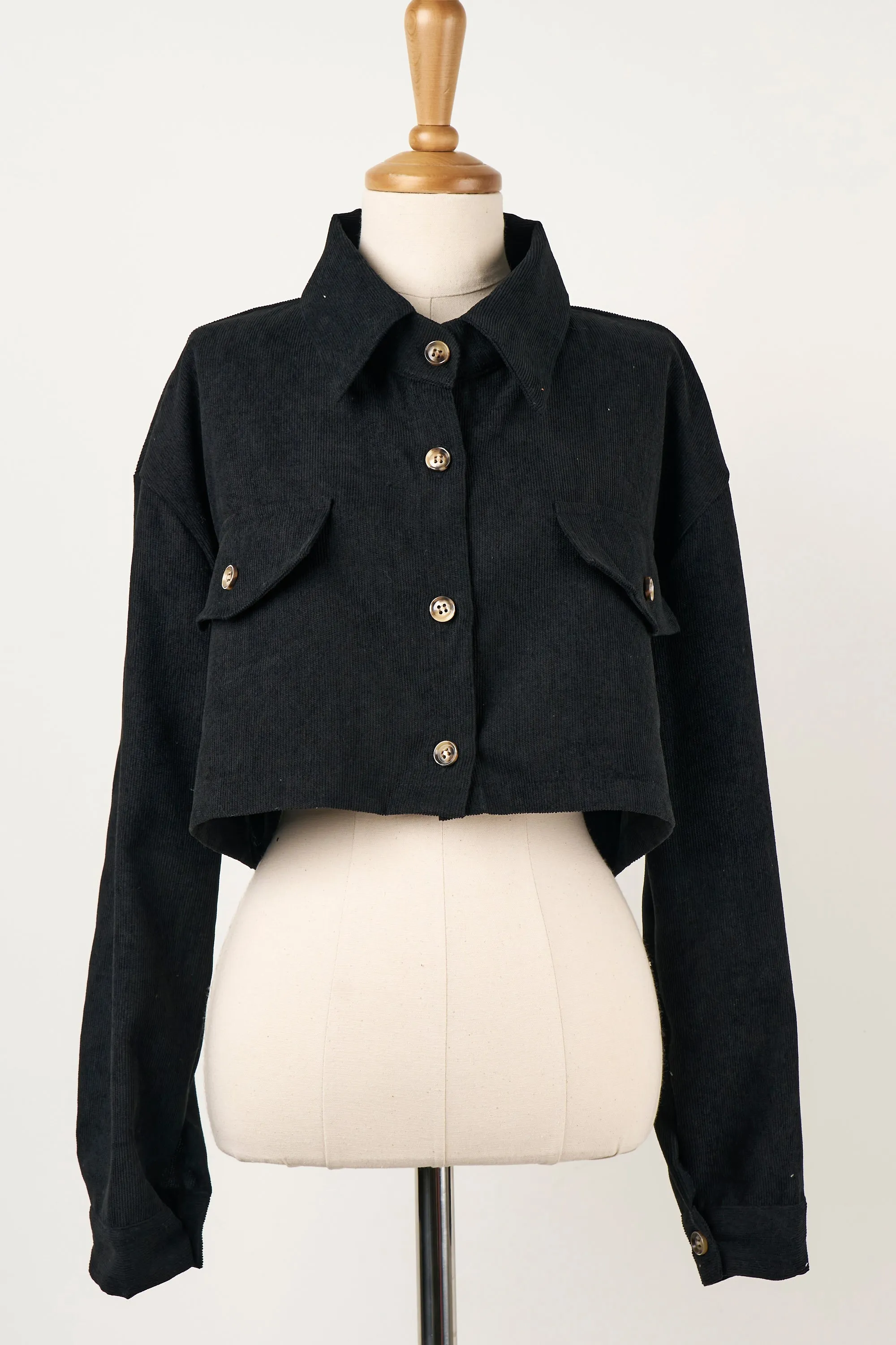 Emery Cord Cropped Jacket/Shirt