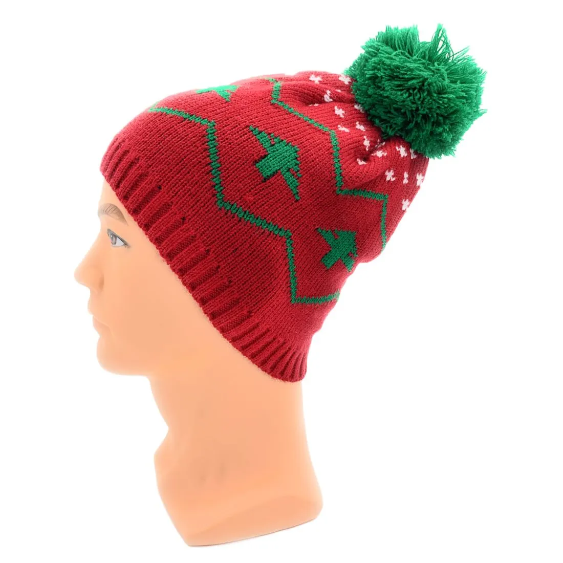 Empire Cove Winter Holiday Christmas Beanie with Yarn Pom Pom Holiday Gifts