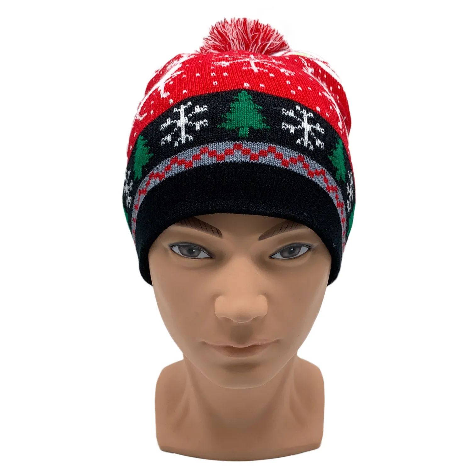 Empire Cove Winter Holiday Christmas Beanie with Yarn Pom Pom Holiday Gifts