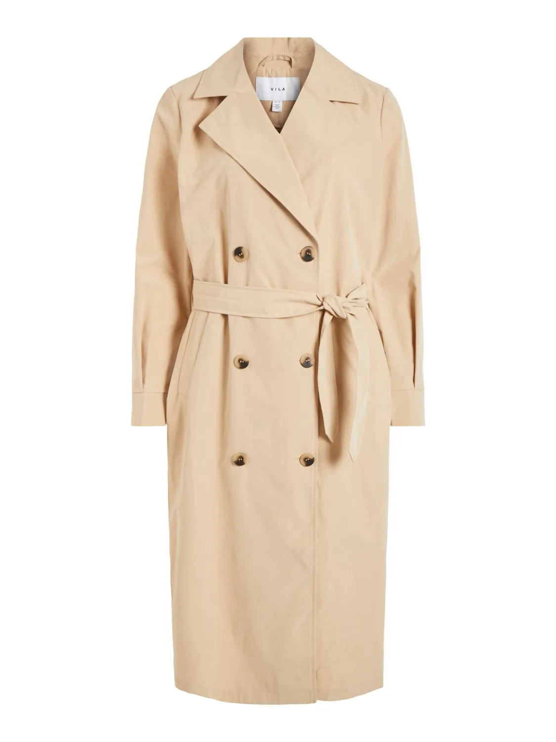 Ersin Long Trench Coat (Sesame)