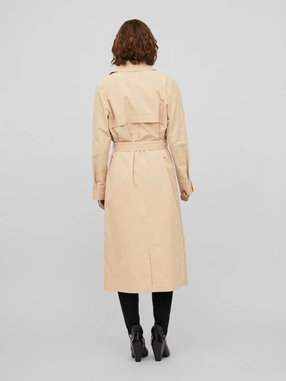 Ersin Long Trench Coat (Sesame)