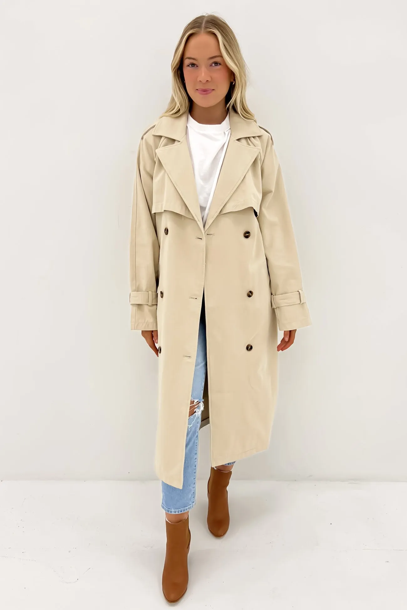 Eve Trench Coat Tan