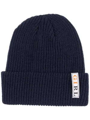 Girl - Serif Beanie (Navy) *SALE