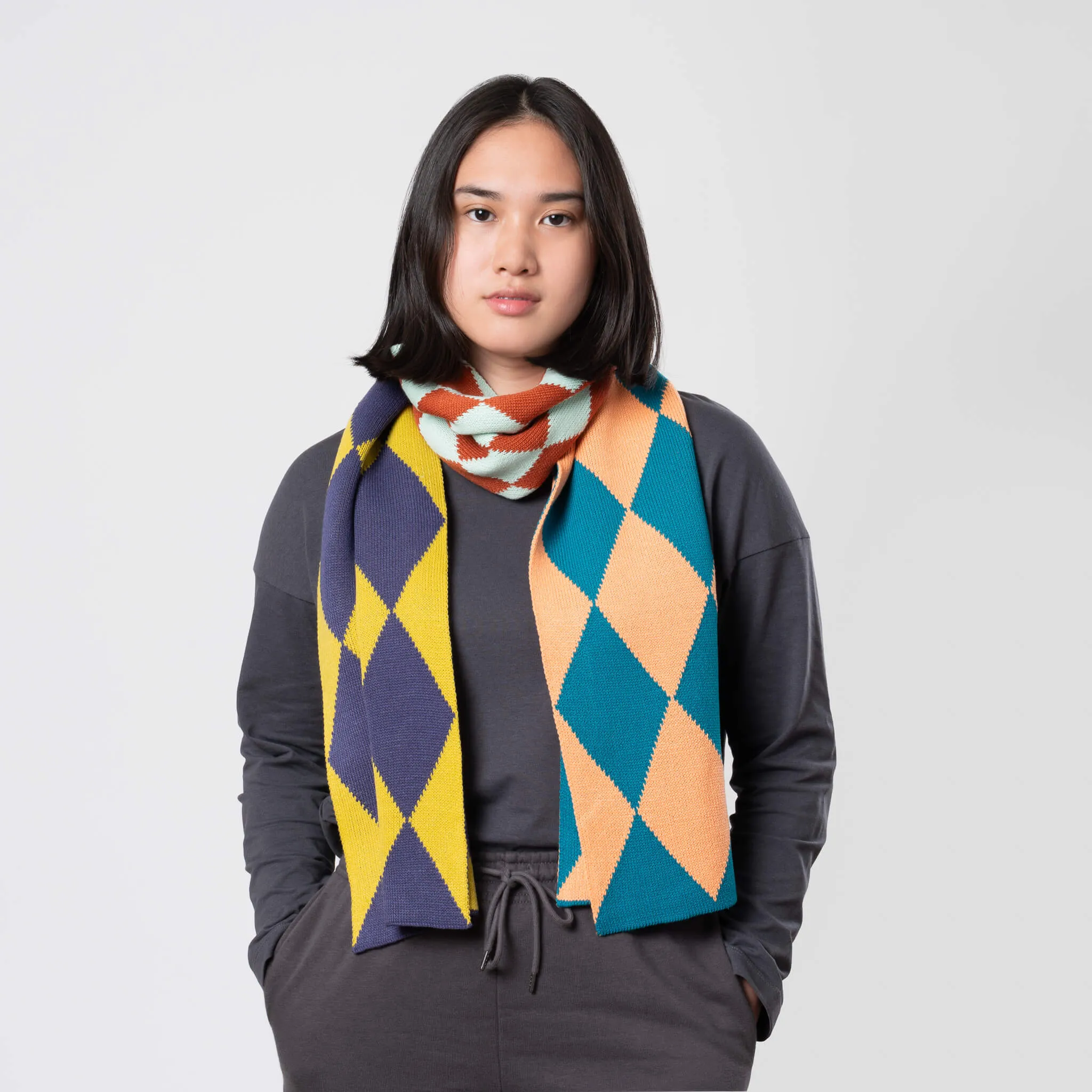 Harlequin Big Knit Scarf