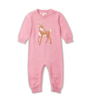 Hatley Baby Doe Sweater Romper in Blush