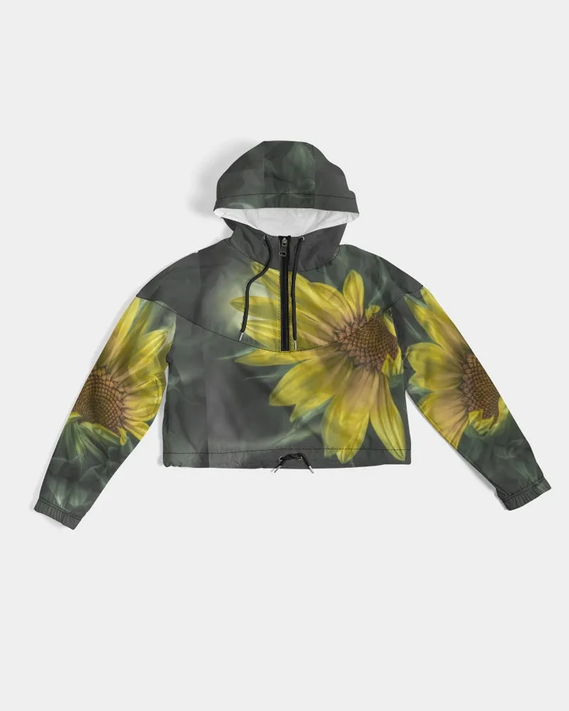 Hello Sunshine Vibe Fashion Cropped Windbreaker