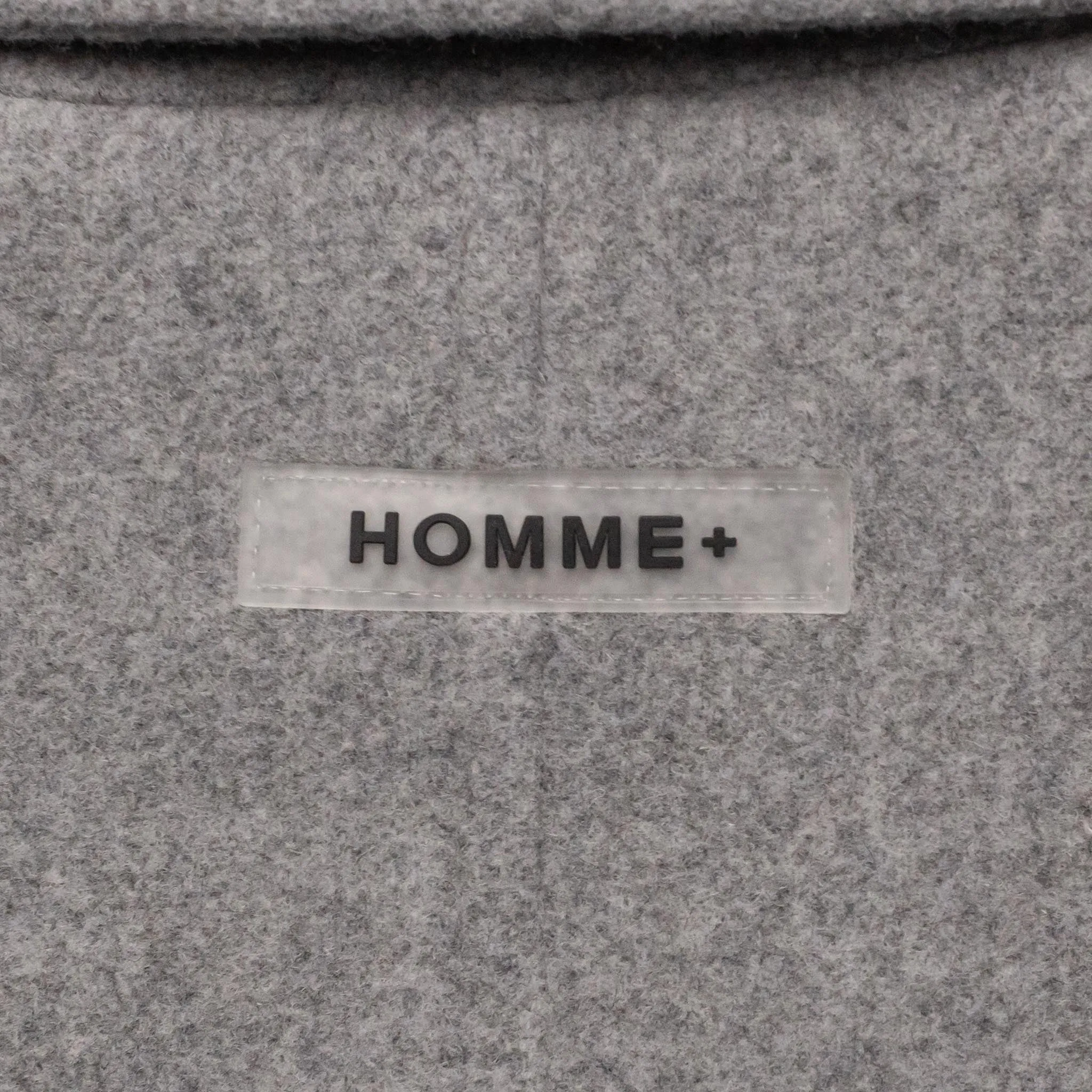 HOMME  Cropped Wool Jacket Grey