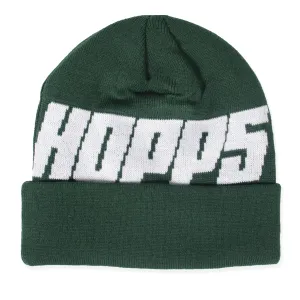 Hopps Skateboards Big Hopps Knitted Beanie Hunter Green/White