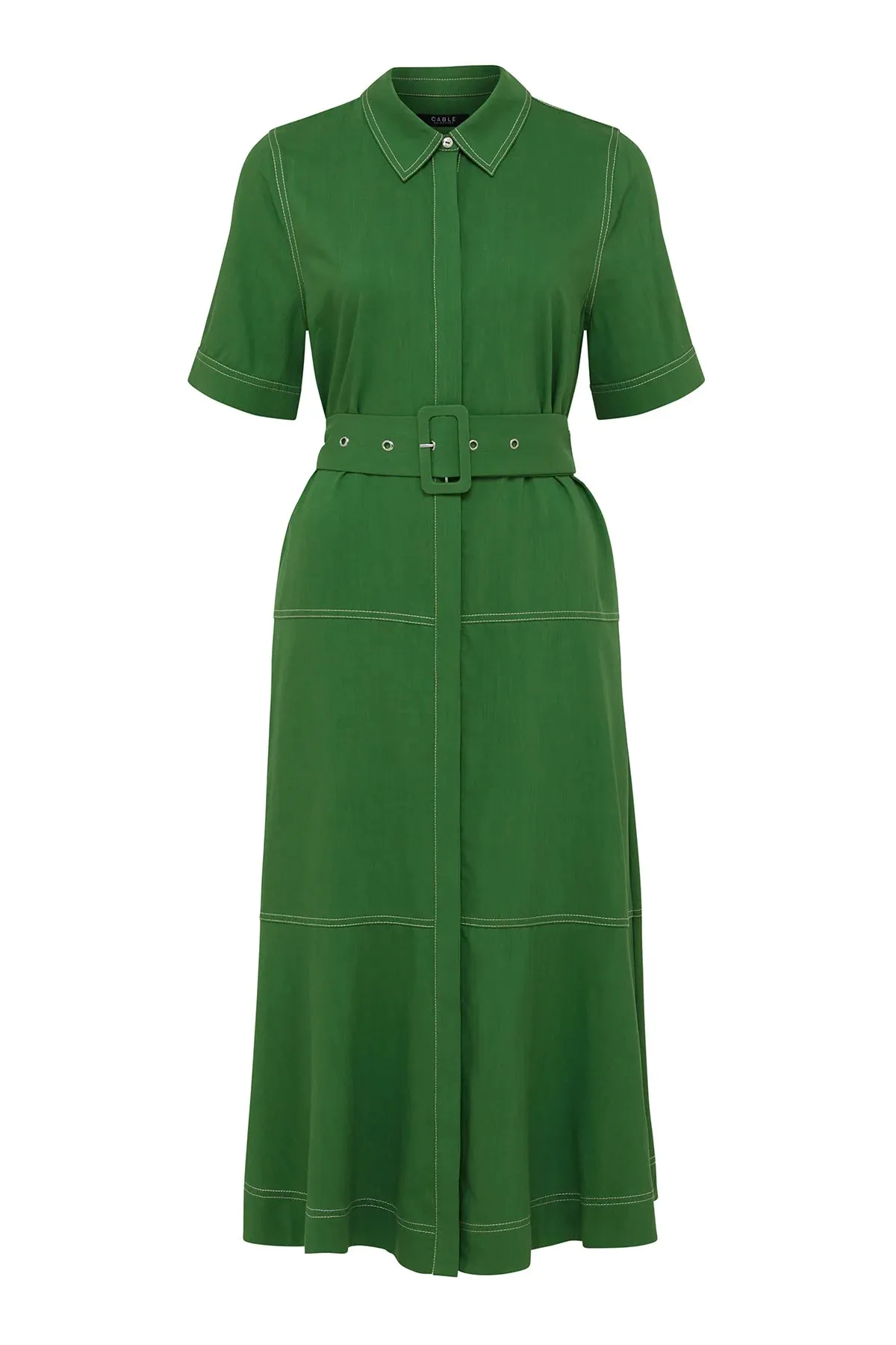 ISLAND SHIRT DRESS | Green