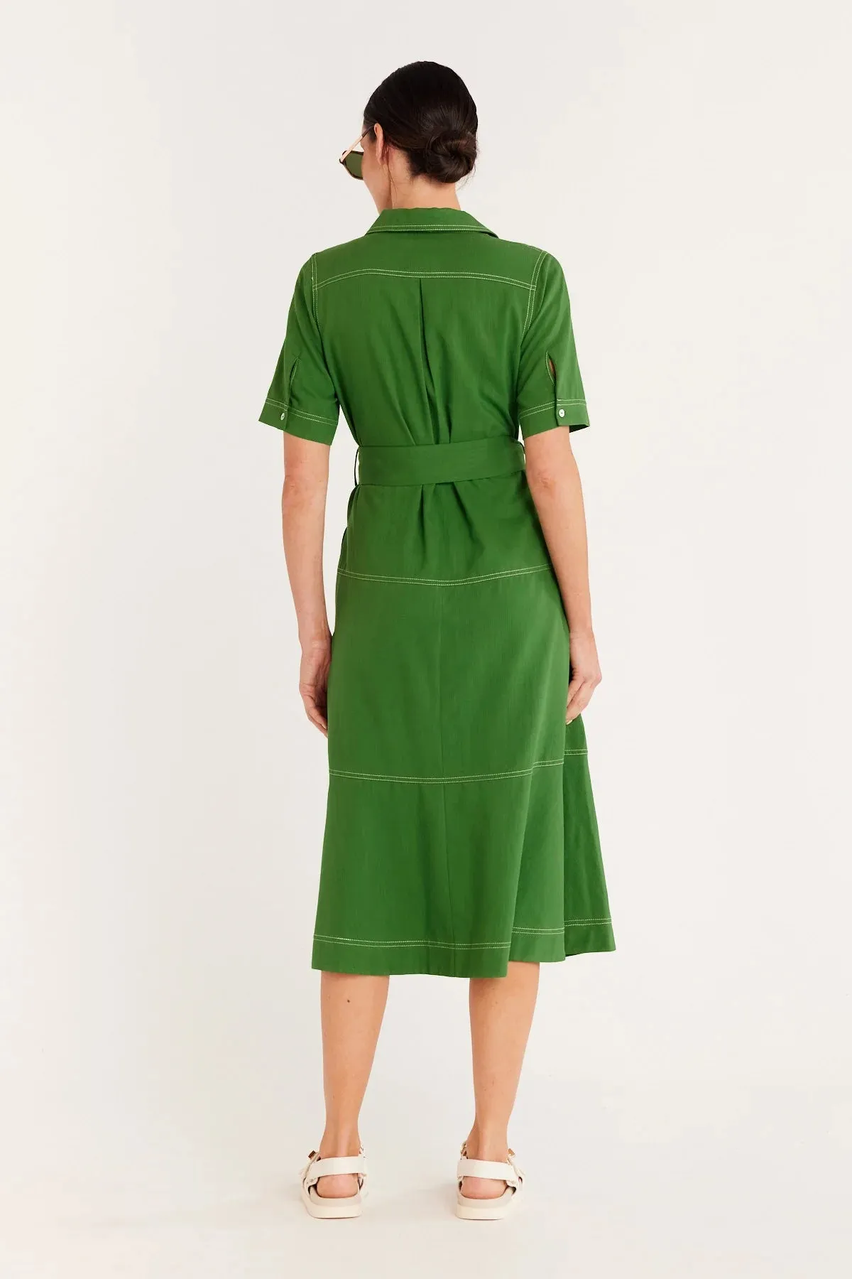 ISLAND SHIRT DRESS | Green