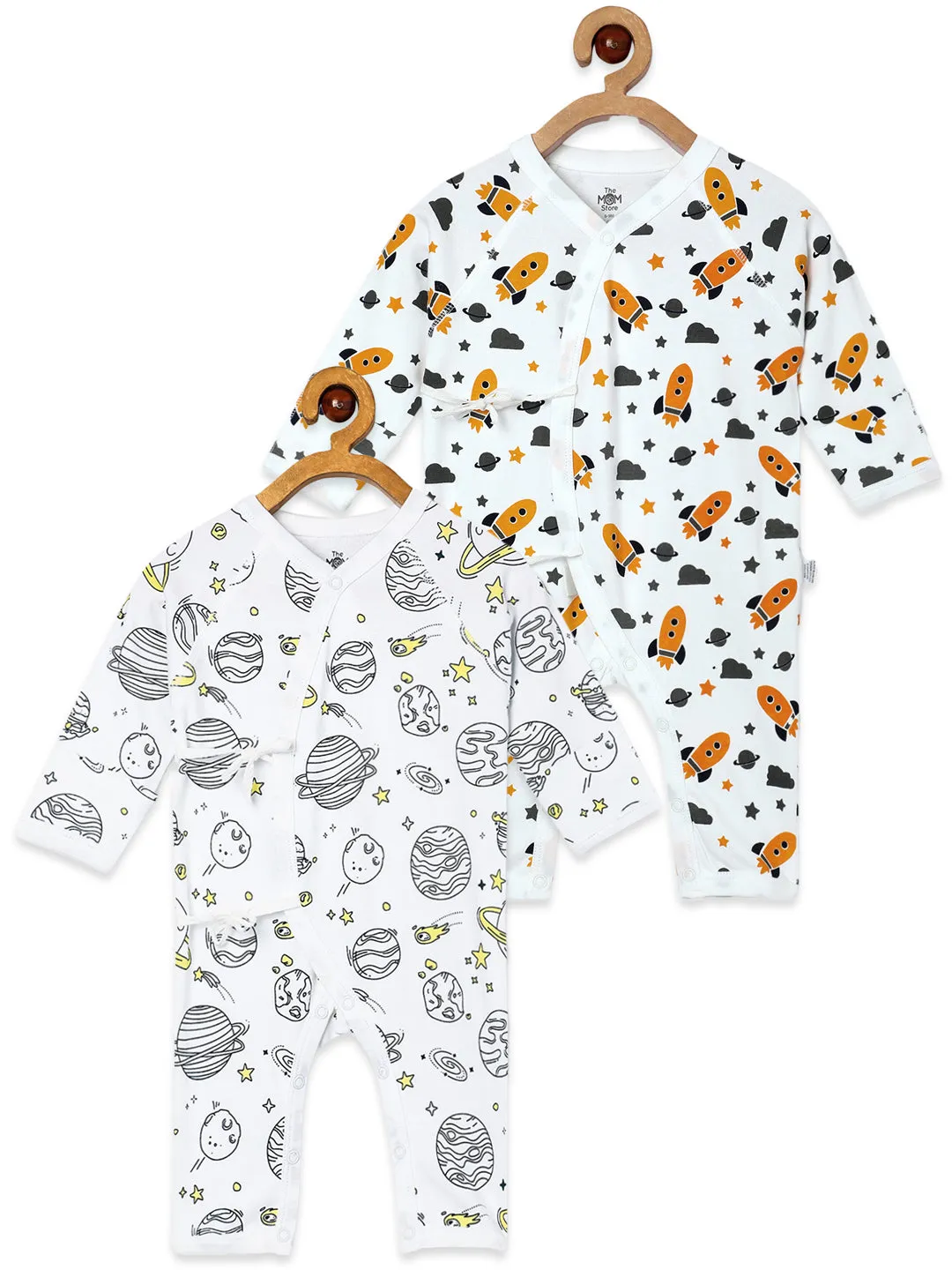 Jabla Style Infant Romper Combo of 2-Planet World-Tour to the Space