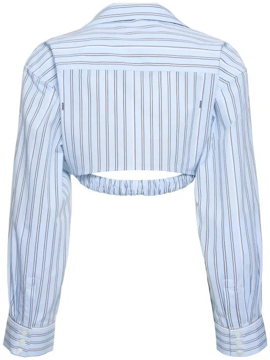 Jacquemus   La Chemise Bahia Courte cotton shirt 