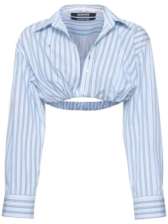 Jacquemus   La Chemise Bahia Courte cotton shirt 