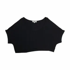 Joah Brown Slouchy Crop Tee (Black)