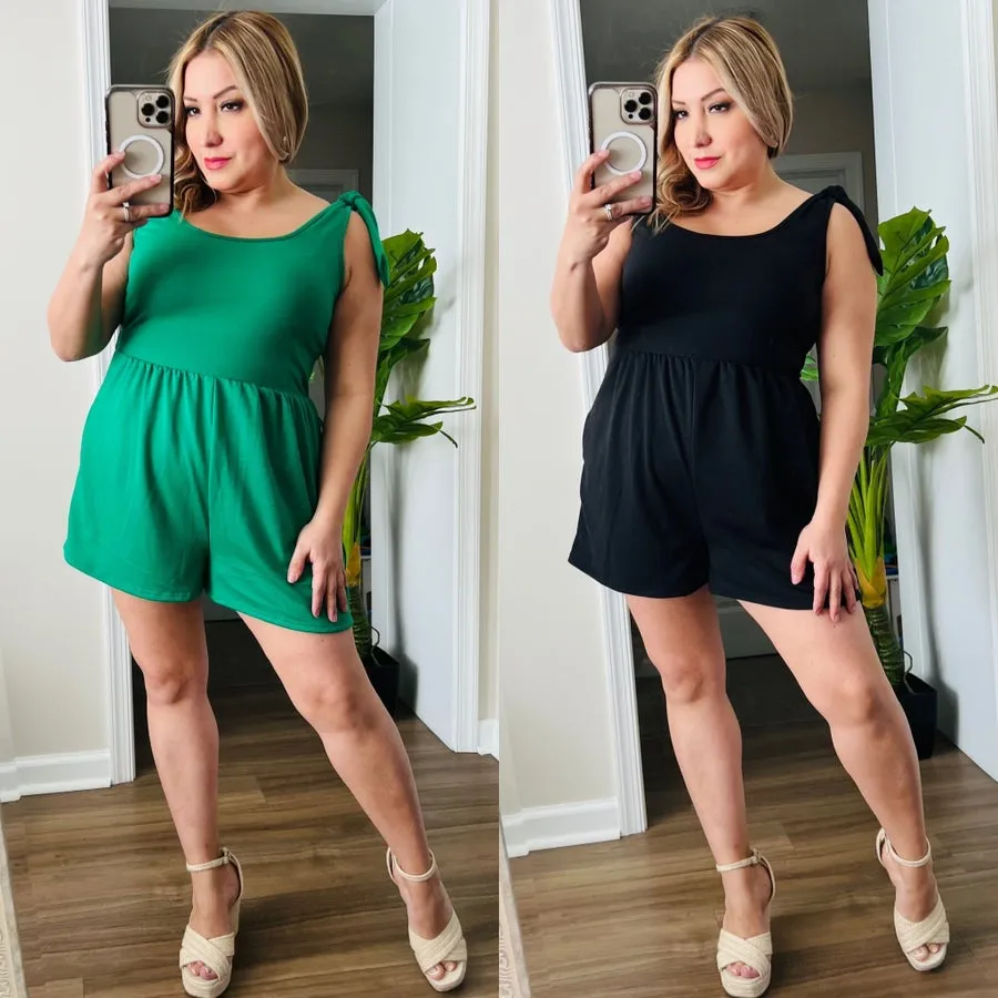 KELLY GREEN ROMPER