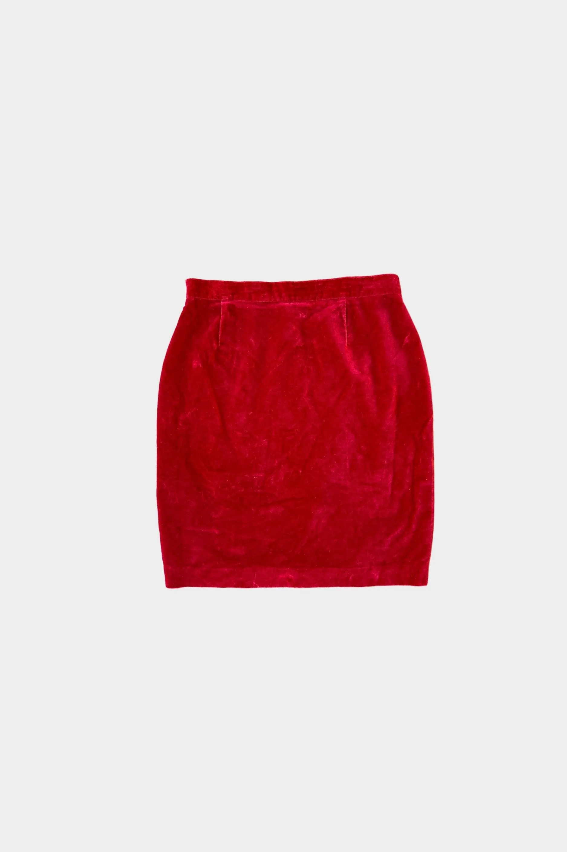 Kenzo Vintage Velvet Red Skirt Suit